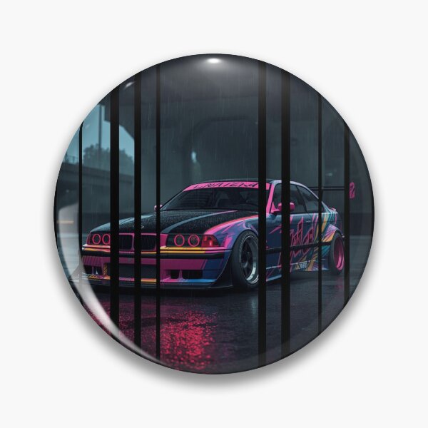 Item preview, B.W the Power of the 3 coupe with wide body kit, street racing vibe, high contrast neon colors 26 designed and sold by Neon G.