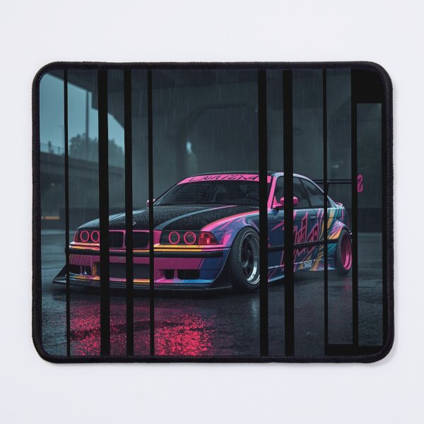 Item preview, B.W the Power of the 3 coupe with wide body kit, street racing vibe, high contrast neon colors 26 designed and sold by Neon G.