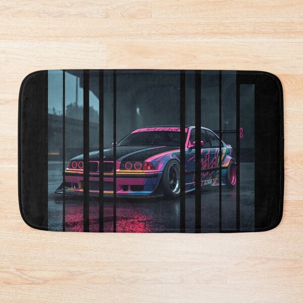 Item preview, B.W the Power of the 3 coupe with wide body kit, street racing vibe, high contrast neon colors 26 designed and sold by Neon G.