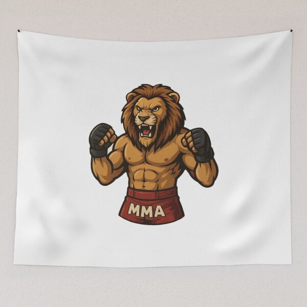 Item preview, Lion MMA, Boxing, Kickboxing, Muay Thai, Tiger, Jujitsu, Martial Arts designed and sold by strongSpiritEd.