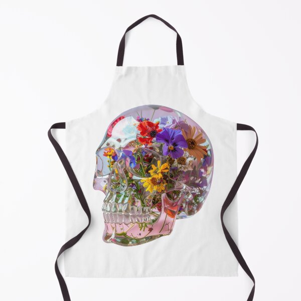 Item preview, Colorful Botanical Skull Illustration designed and sold by BetweenForms.
