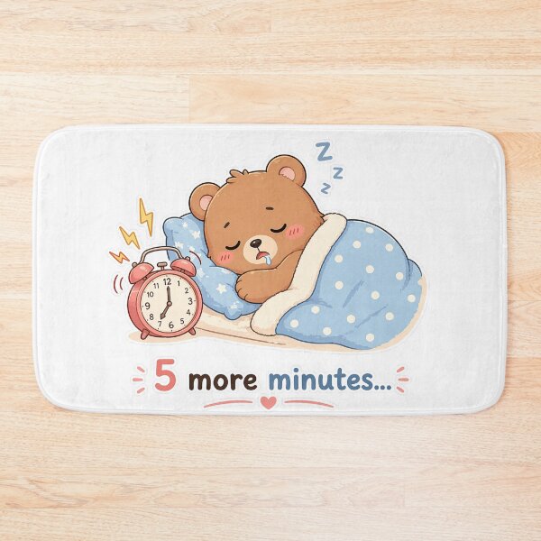 Item preview, Sleeping Bear Alarm Five More Minutes Mood designed and sold by Sadia  Jannat.