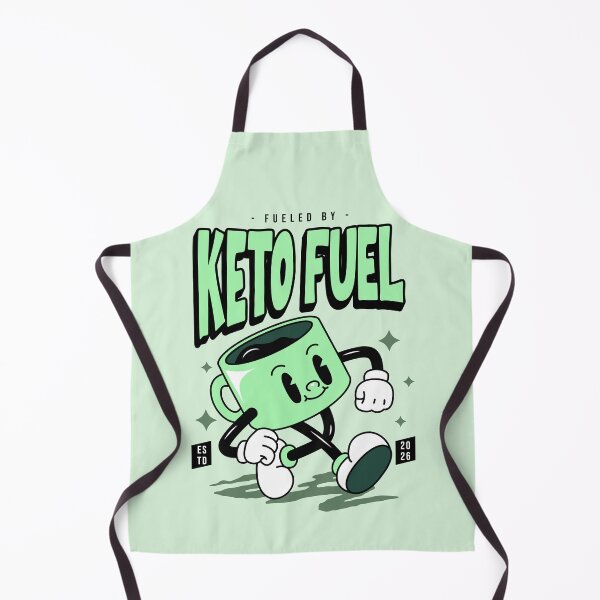 Item preview, Keto Fuel Retro Cartoon Coffee Character designed and sold by GogaVibeRe.