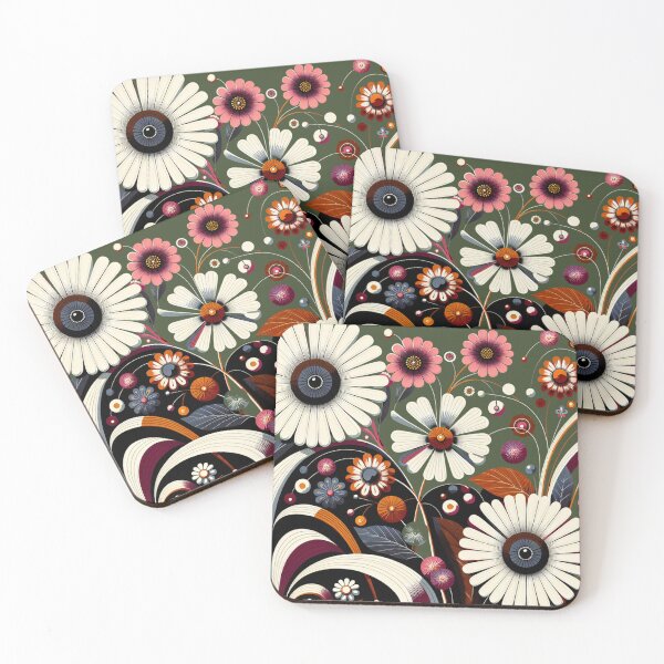 Item preview, Boho Floral Wildflower Design, Neutral Earth Tone Aesthetic, Cottagecore Style designed and sold by NovaNookStudio.