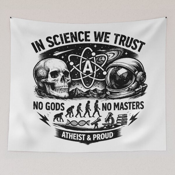 Item preview, In Science We Trust No Gods No Masters Atheist Proud designed and sold by Owcomm.