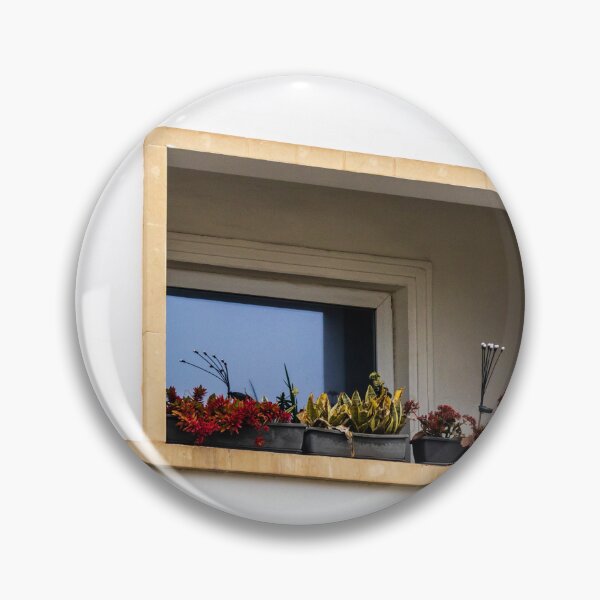 Item preview, Minimal Window Box With Potted Plants On White Facade And Stone Frame designed and sold by Nmallia.