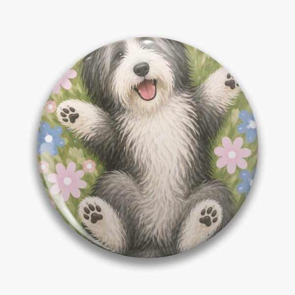 Item preview, Bearded Collie Dog Illustration | Cute and Playful Bearded Collie Art designed and sold by GoodyPaws.