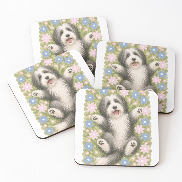 Item preview, Bearded Collie Dog Illustration | Cute and Playful Bearded Collie Art designed and sold by GoodyPaws.