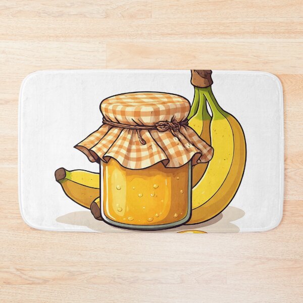 Item preview, Homemade Banana Jam Jar – Cute Fruit Preserve Illustration designed and sold by Karolina’s Cozy Creations.