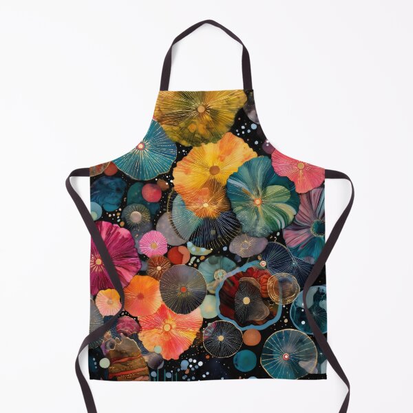 Item preview, Vibrant Bioluminescent Sea Life Abstract Painting designed and sold by LuminousFoundry.