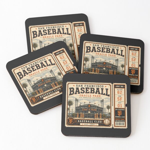 Item preview, San Francisco Baseball Vintage Ticket Stub Oracle Park Design designed and sold by GhostDawgs.