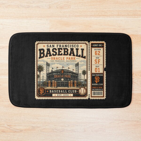 Item preview, San Francisco Baseball Vintage Ticket Stub Oracle Park Design designed and sold by GhostDawgs.