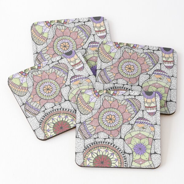 Item preview, Amy - Hand Drawn Mindful ASMR Mandala Pattern  designed and sold by AJPrettyObscene.