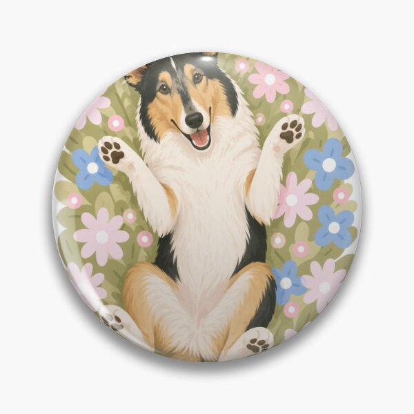 Item preview, Smooth Collie Dog Illustration | Elegant and Loyal Smooth Collie Art designed and sold by GoodyPaws.