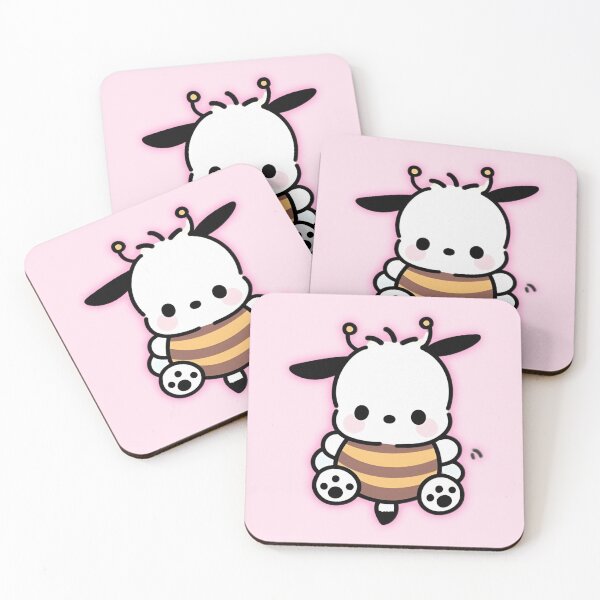 Item preview, Pochacco bee Baby pink cute designed and sold by loveiscosmic.
