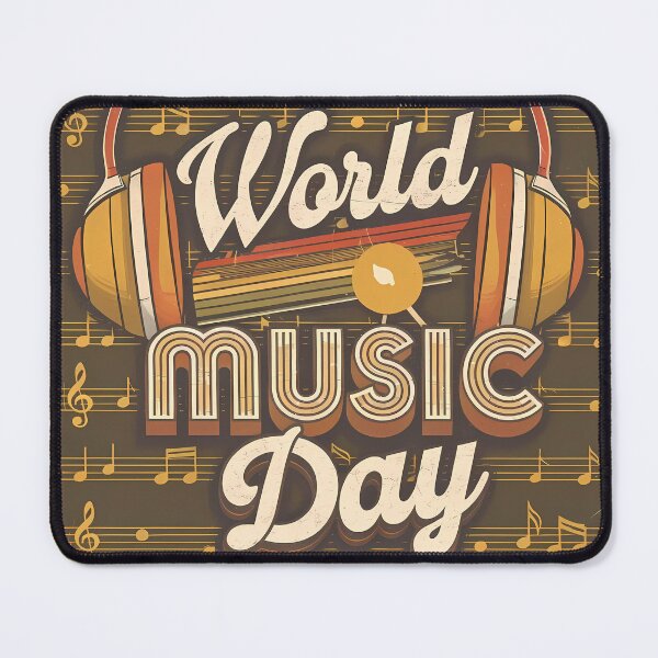 Item preview, Retro Headphones - World Music Day designed and sold by Art-Arcade6.