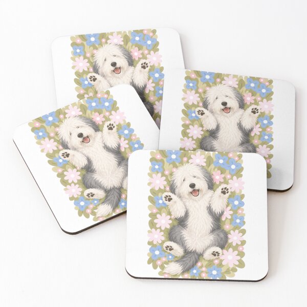 Item preview, Old English Sheepdog Illustration | Fluffy and Adorable Old English Sheepdog Art designed and sold by GoodyPaws.