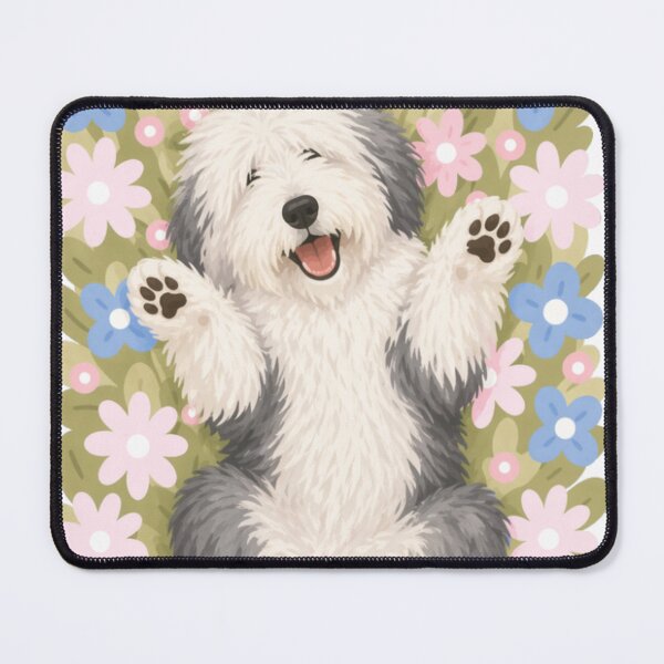 Item preview, Old English Sheepdog Illustration | Fluffy and Adorable Old English Sheepdog Art designed and sold by GoodyPaws.