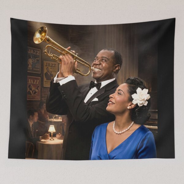 Item preview, Ella Fitzgerald and Louis Armstrong -Timeless Jazz Duets designed and sold by DBM Photo Art 1.