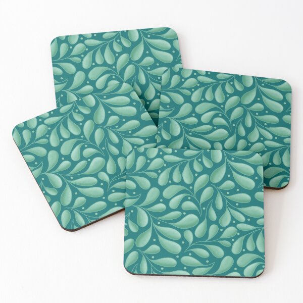 Item preview, Succulent Leaves Teal Collage designed and sold by Pinecone Place.