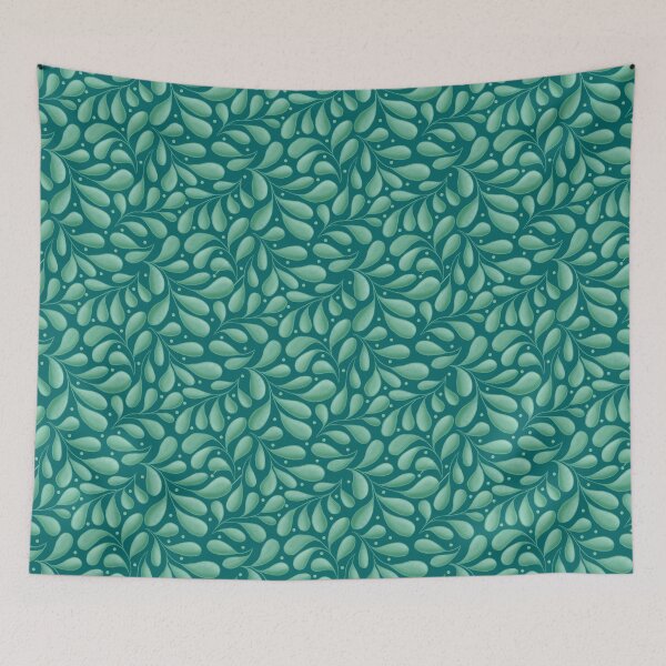 Item preview, Succulent Leaves Teal Collage designed and sold by Pinecone Place.