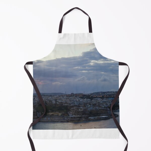 Item preview, Panoramic Sunset Over Historic Mediterranean Harbor City With Marina, Boats and Dramatic Cloudscape designed and sold by Nmallia.