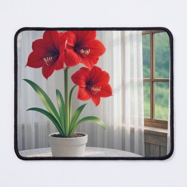 Item preview, Red Amaryllis in Flower Pot designed and sold by Maria Dryfhout.