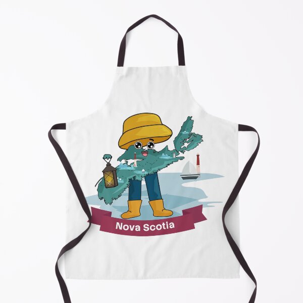 Item preview, Kawaii Nova Scotia Canada Cartoon - Maritime Sailor Map designed and sold by Travel.Art.