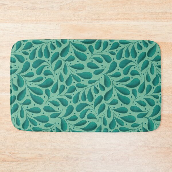 Item preview, Succulent Leaves Light Teal Collage designed and sold by Pinecone Place.