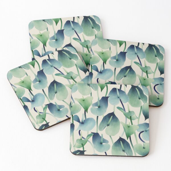 Item preview, Blue anthuriums · Floral background designed and sold by dacoparo.