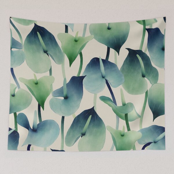 Item preview, Blue anthuriums · Floral background designed and sold by dacoparo.