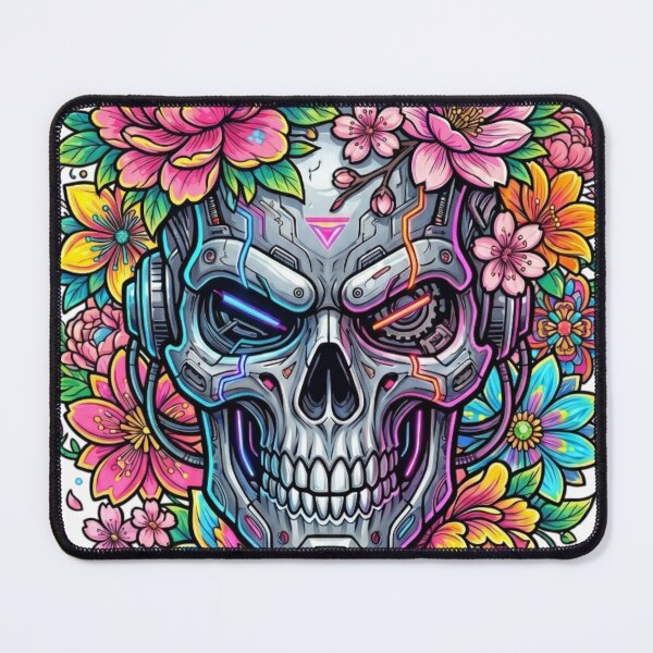 Item preview, Flowers and skulls designed and sold by PP&RAINBOW SHOP.