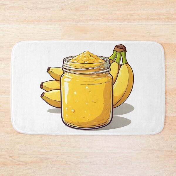 Item preview, Banana Jam Jar Illustration – Sweet Homemade Fruit Spread Design designed and sold by Karolina’s Cozy Creations.