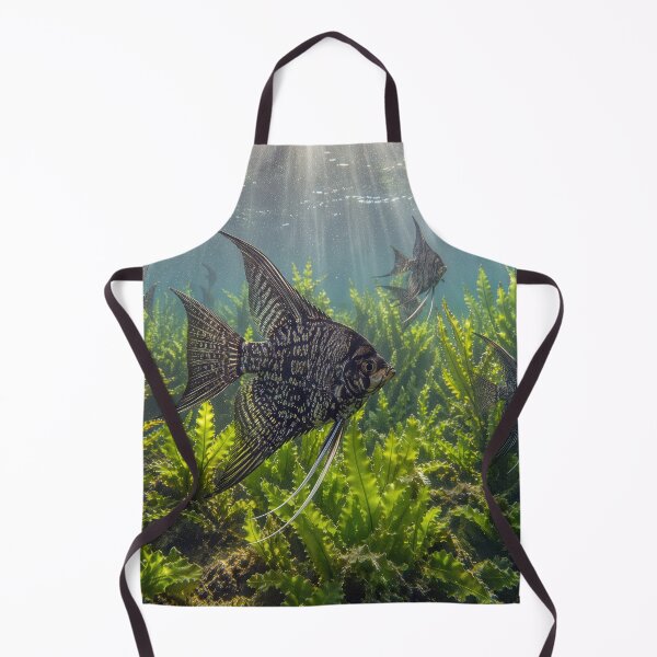 Item preview, Black Lace Angelfish in Seaweed designed and sold by Maria Dryfhout.
