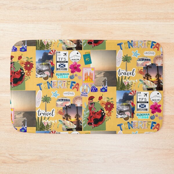 Item preview, ​Tenerife Spain Summer Vacation Travel Aesthetic Collage designed and sold by crystalar95.