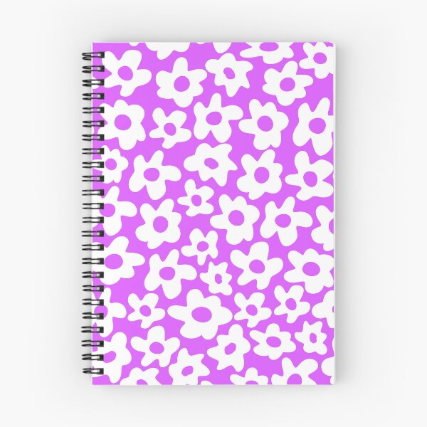 Item preview, Purple Retro Flowers Pattern designed and sold by Jeallan Designs.