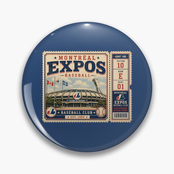 Item preview, Montreal Baseball Vintage Ticket Stub Olympic Stadium Design designed and sold by GhostDawgs.