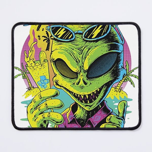 Item preview, Funny Alien Summer Shirt, Cool Alien Drinking Cocktail T-Shirt, Beach Alien Tee, UFO Meme Shirt, Funny Graphic Tee, Summer Vibes Shirt designed and sold by MangadiDesigns.