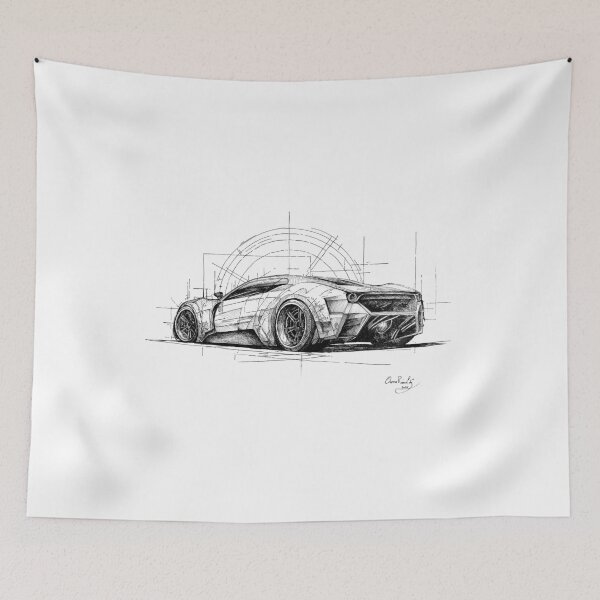Item preview, Velocity Blueprint, ink on paper, 2026, 30-42 cm designed and sold by oanaunciuleanu.