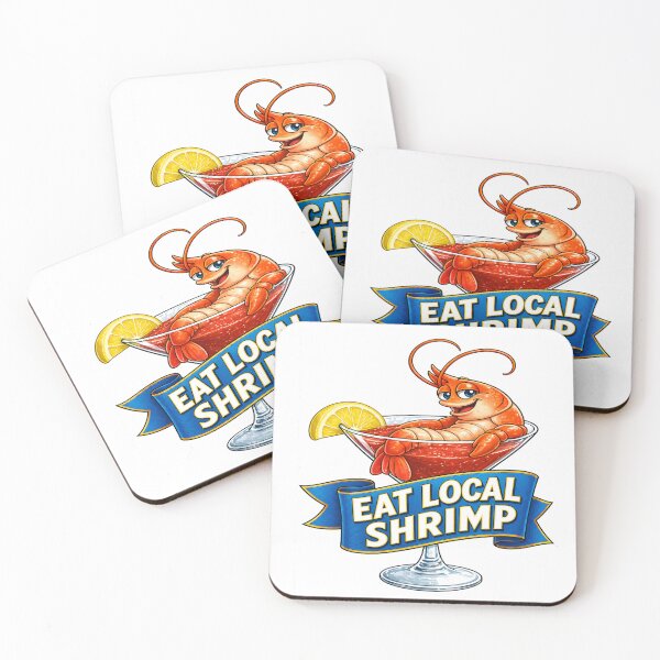 Item preview, Eat Local Shrimp - Sassy Shrimp designed and sold by shorethings.