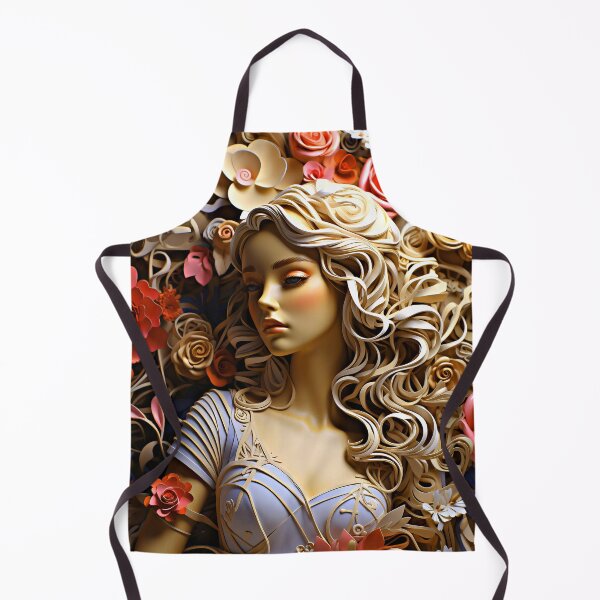 Item preview, Romantic Fantasy Floral Princess With Long, Flowing Hair designed and sold by DEC02.