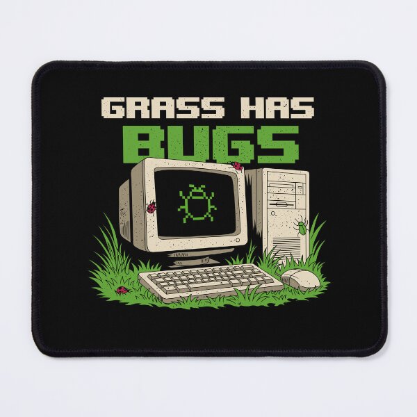 Item preview, Grass Has Bugs Retro Computer Humor designed and sold by sachpica.