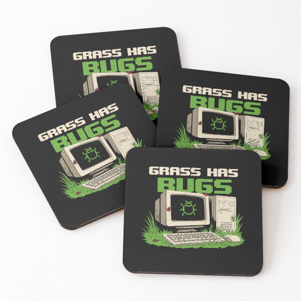Item preview, Grass Has Bugs Retro Computer Humor designed and sold by sachpica.