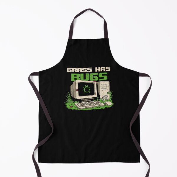 Item preview, Grass Has Bugs Retro Computer Humor designed and sold by sachpica.