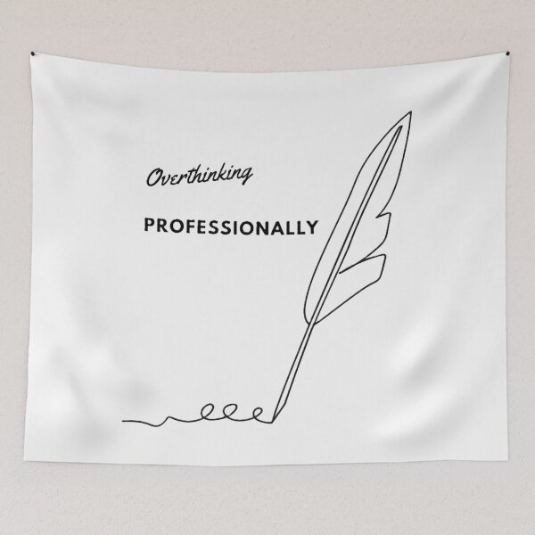 Item preview, Overthinking proffessionally designed and sold by creativityisfun.