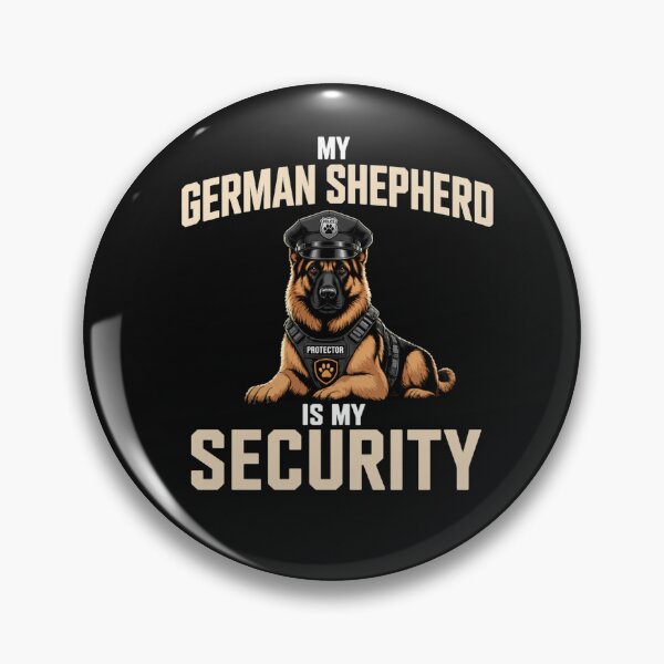 Item preview, My German Shepherd Is My Security – Guard Dog Protector Funny Gift for Dog Lovers designed and sold by RALYSHOP.