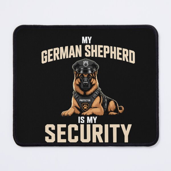 Item preview, My German Shepherd Is My Security – Guard Dog Protector Funny Gift for Dog Lovers designed and sold by RALYSHOP.