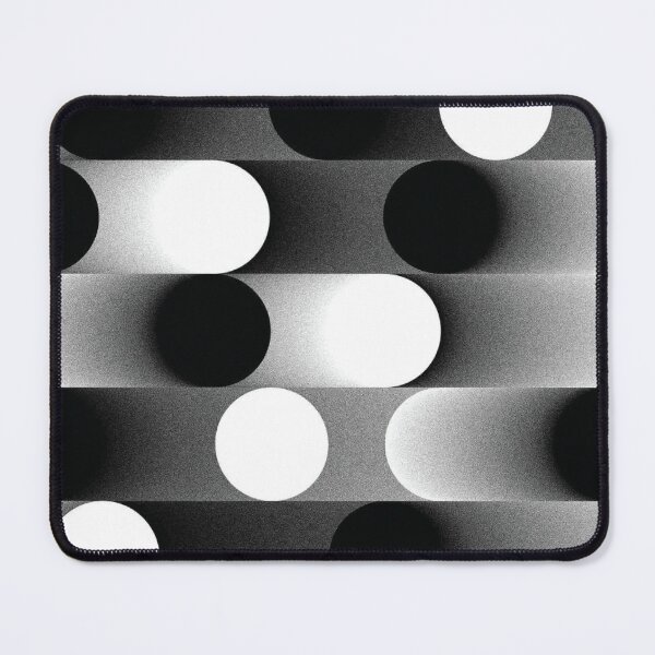 Item preview, Monochrome Optic Bauhaus Illusion - Minimalist Kinetic Circle Art designed and sold by Myowander.