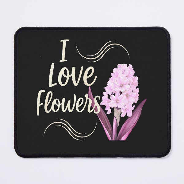 Item preview, Minimalist Pink Hyacinth Flower | Romantic Botanical Aesthetic Typography designed and sold by Aquarius-club.