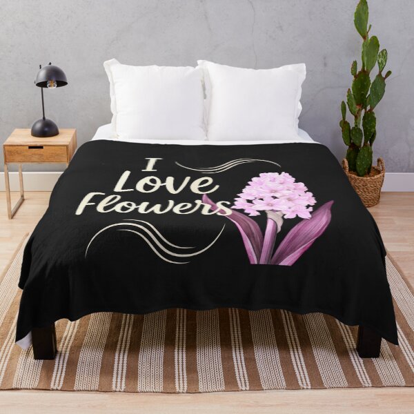 Item preview, Minimalist Pink Hyacinth Flower | Romantic Botanical Aesthetic Typography designed and sold by Aquarius-club.